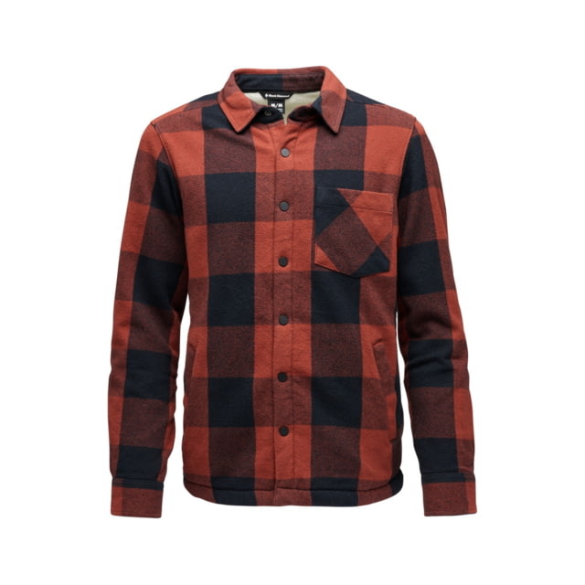 Black Diamond Project Lined Flannel - Men's Iron Red/Black Medium