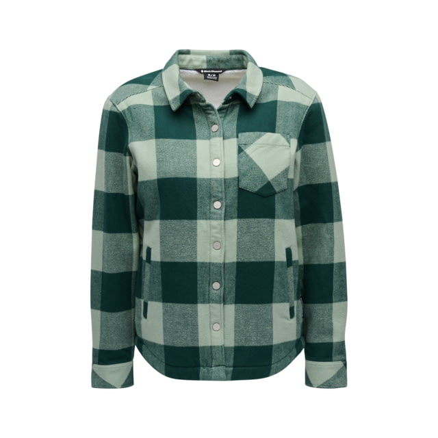 Black Diamond Project Lined Flannel - Women's Deep Woods/Agave Large