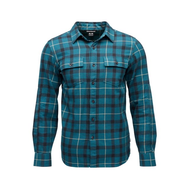 Black Diamond Project Twill Long Sleeve Shirt - Men's Creek Blue/Charcoal Extra Large