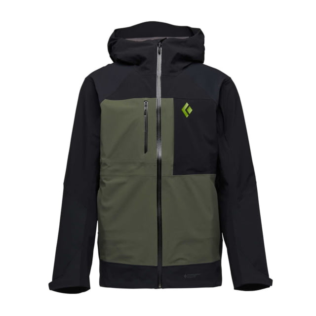 Black Diamond Recon Stretch Pro Shell - Men's Black/Tundra Large