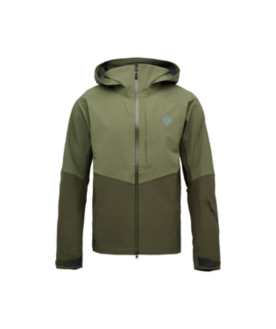 Black Diamond Recon Stretch Shell - Men's Tundra/Dark Moss Medium