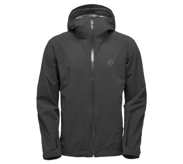 Black Diamond Stormline Stretch Rain Shell Jacket - Men Black Medium