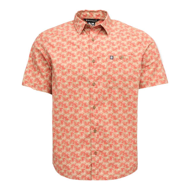 Black Diamond Wingate Short Sleeve Shirt - Men's Burnt Sienna Desert Tower Large