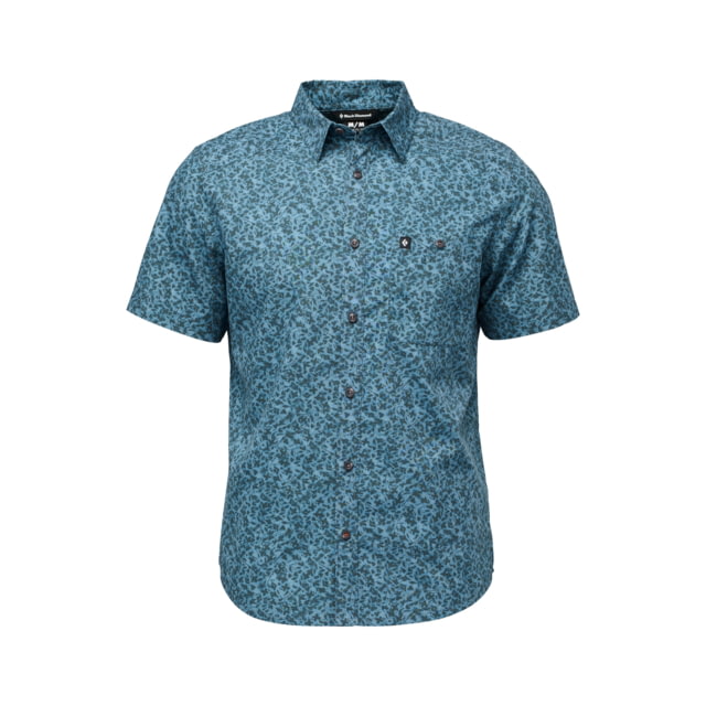 Black Diamond Wingate Short Sleeve Shirt - Men's Charcoal BD Glyphs Large