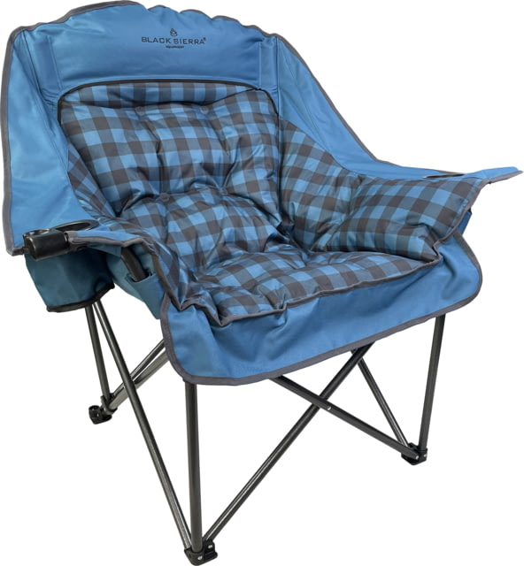 BLACK SIERRA EQUIPMENT Comfort Cloud Chair Buffalo Check Blue