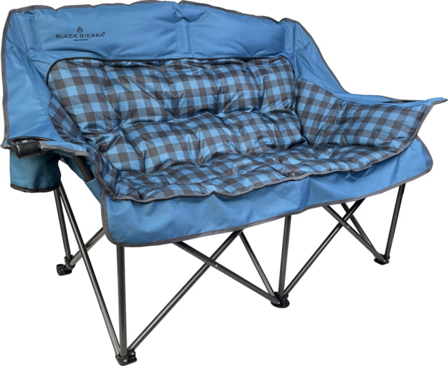 BLACK SIERRA EQUIPMENT Comfort Cloud Sofa Buffalo Check Blue