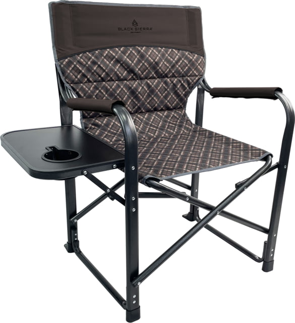 BLACK SIERRA EQUIPMENT Quilted HD Directors Chair Brown