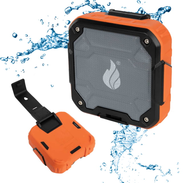 Blackfire-Klein Outdoors Rechargeable Bluetooth Wireless Speaker Black/Orange