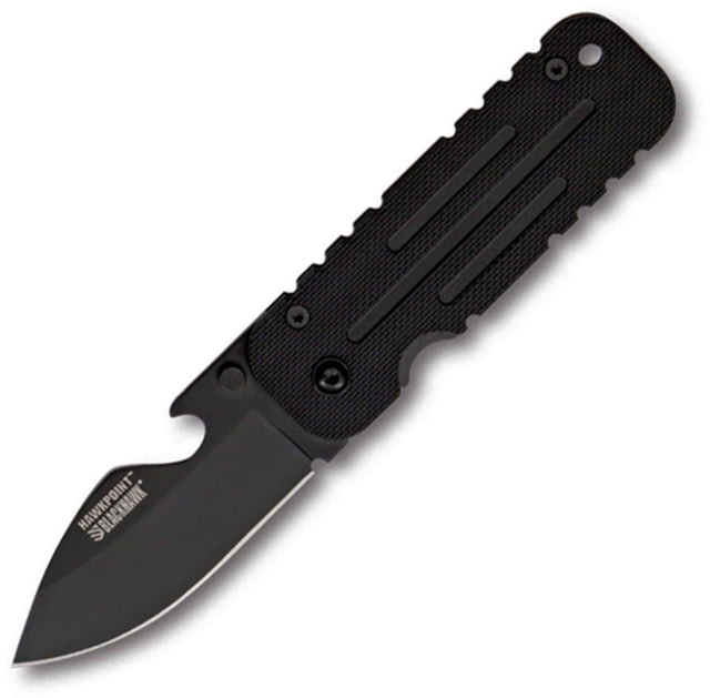 BlackHawk Hawkpoint Compact Folding Knife 2.25in 9CRMOV18 Stainless Steel Black G10 Handle