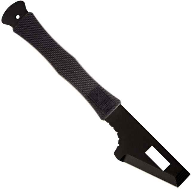 BlackHawk Small Pry Entry Tool 4.38in D2 Tool Steel Checkered Thermoplastic Rubber Handle Black
