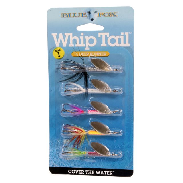 Blue Fox Whip Tail Treble Fishing Hook Kit Size 1 5 Pieces
