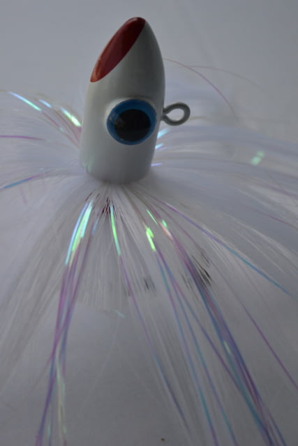 Blue Water Candy Spire Parachute Lure White Skirt/White Head 3oz
