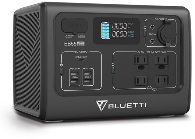 BLUETTI EB55 Portable Power Station 700W 537Wh Gray