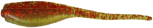 Bobby Garland Baby Shad Shad 18 2in Chartreuse/Red Glitter