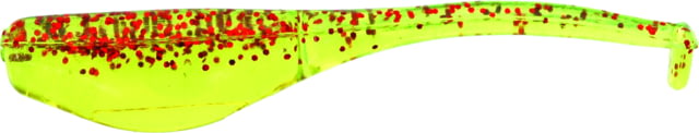 Bobby Garland Bobby Garland Baby Shad SwimR Soft Bait 15 1/4in Chartreuse/Red Glitter