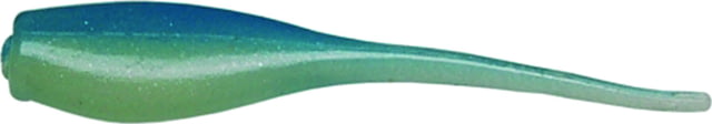 Bobby Garland MO Glo Baby Shad Glow-In-The-Dark Shad 18 2in Blue Ghost