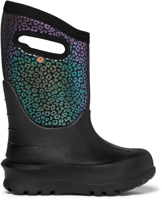 Bogs Neo Classic Rainbow Leopard Shoes - Girls Black Multi 11