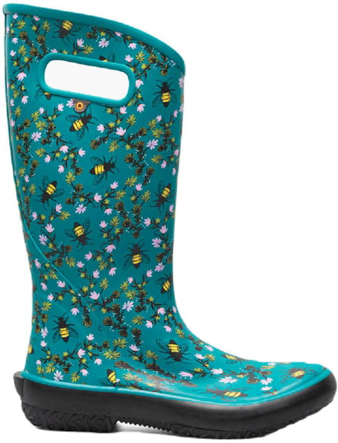 Bogs Rainboot Bees Shoes - Women's Dark Turquoise 8