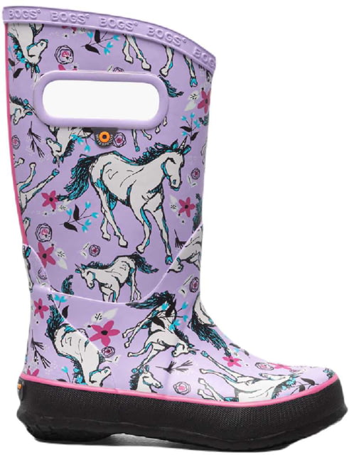 Bogs Rainboot Unicorn Awesome Shoes - Kids Lavender Multi 4