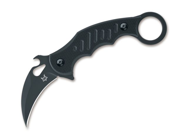 Fox Karambit Fixed Blade Knife 2.4in N690 G10 Black