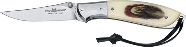 Boker Fox Kommer Pheasant Fixed Blade Knife 3.54in Sandvik 12C27