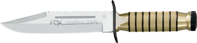 Boker Fox Rambler Knife Inox Fixed Blade Knife 7.28in 440A Brown