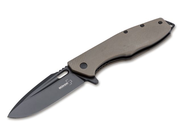 Boker Plus Tactical Caracal Folding Knife 3.4in D2 G10 Black