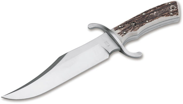 Boker USA Bowie Stag N690 Knife Brown Small