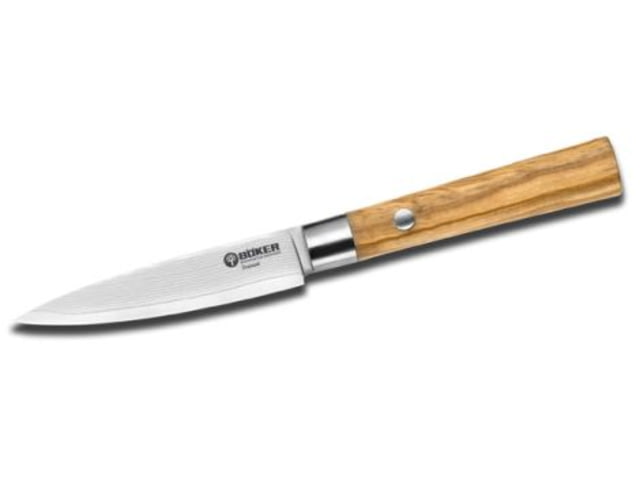 Boker USA Damascus Olive Paring Knife