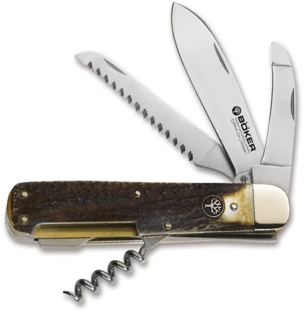 Boker USA Hunting Quadro CPM Knife Brown Small