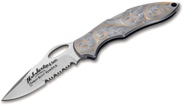 Boker USA Justin Roping Knife III 24K Knife Silver/Gold Small