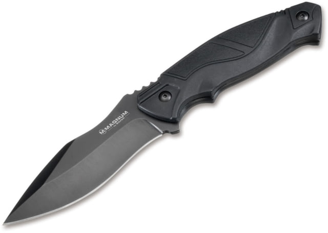 Boker USA Magnum Advancme Pro Fixed Bld Knife Black Small