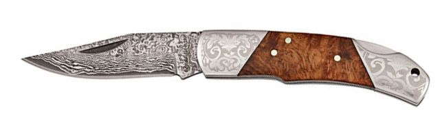 Boker USA Magnum Damascus Duke Folding Knife
