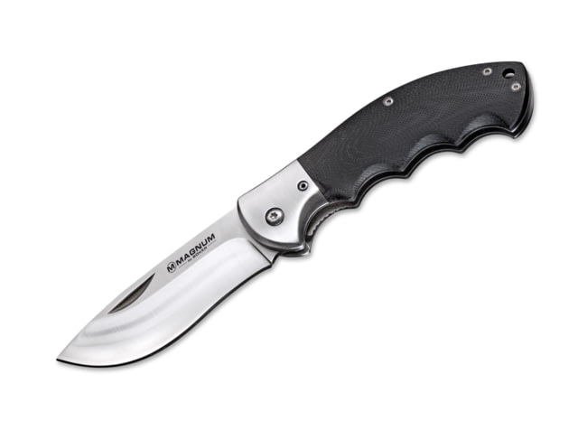 Boker USA Magnum NW Skinner Folding Knife3.34in 440A Steel Blade Black G10 Handle
