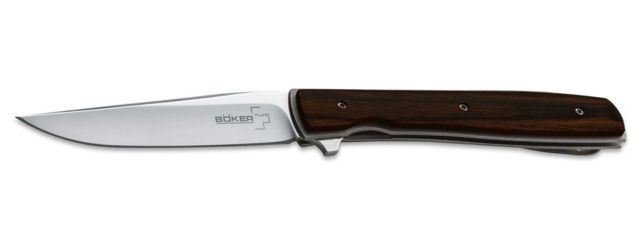 Boker USA Plus Brad Zinker Urban Trapper Folding Knife3.42in VG10 Steel BladeCocolobo Wood Handle