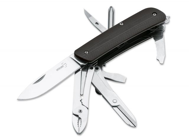 Boker USA Plus Tech-Tool City 4 2.8In Multi-Tool Knife Black