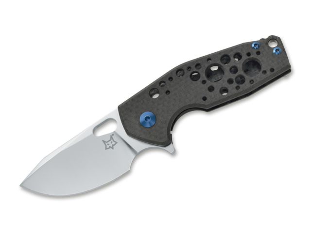 Boker Vox Suru Folding Knife 2.3in M390 Carbon Fibre Blue