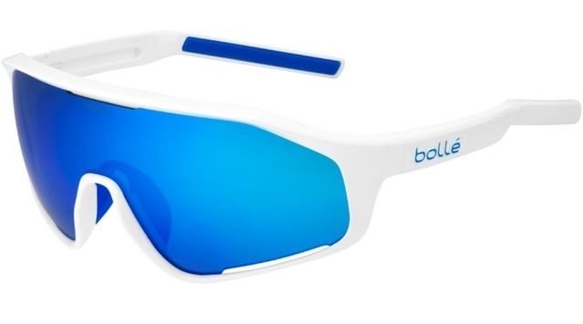 Bolle Asphalt Sunglasses Shiny White Brown Blue