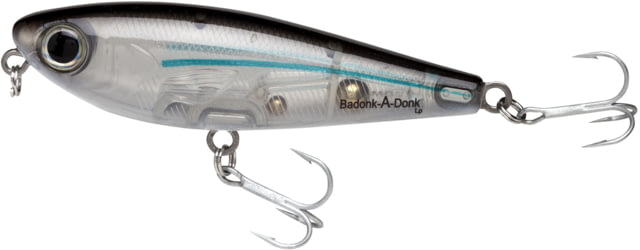Bomber Saltwater SW Badonk Lo P Topwater Lure. 3.5in 1/2oz Silver Mullet