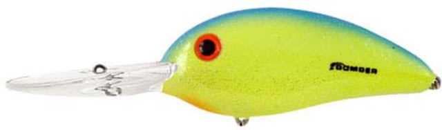 Bomber Deep Fat Free Shad Crankbait 3in Chartreuse Bl Sparkle