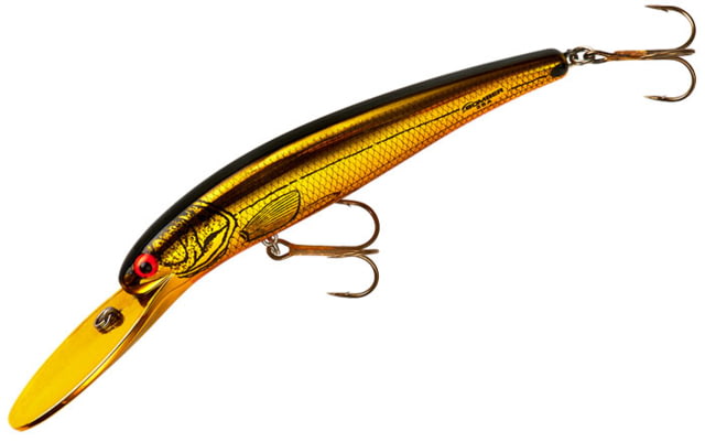 Bomber Deep Long 25A Crankbait 4.7in 0.74oz Gold Chart/Black Back