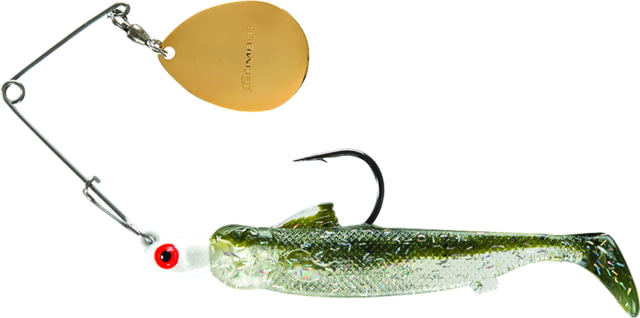 Bomber Drumbeater Spinnerbait 1/4oz White/Silver Mullet