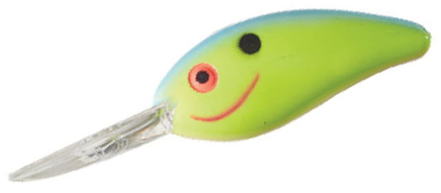 Bomber Bomber Fat Free Shad Crankbait 3in 1oz Chartreuse Blues