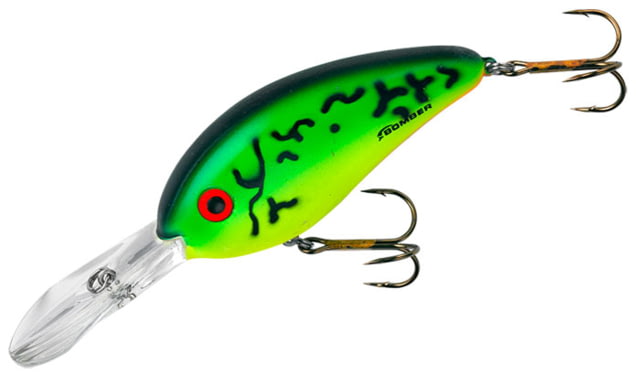 Bomber Fat Free Shad Crankbait 3in 1oz Fire Tiger