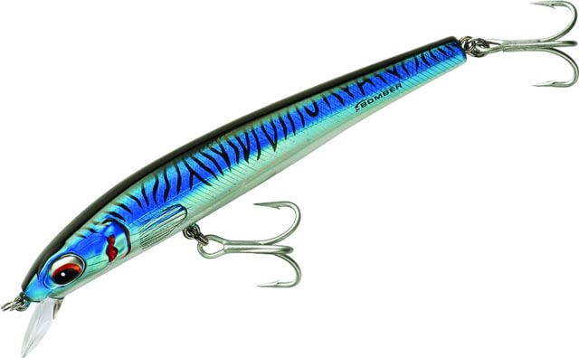 Bomber Bomber Saltwater SW Long Shot Minnow Crankbait 6in Blue Mackrl