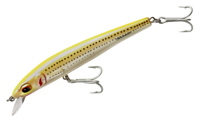 Bomber Saltwater SW Long Shot Minnow Crankbait 7in Pearl/Yellow