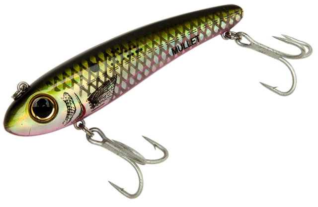 Bomber Bomber Saltwater SW Mullet Slow-Sinking Twitch/Walking Lure. 3.5in 5/8oz Menhaden