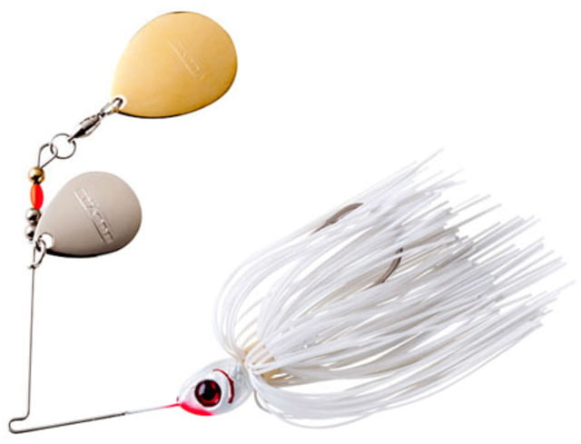 Booyah Single Colorado Spinnerbait Mustad Fishing Hook 4/0 1/2oz 1 Piece Snow White
