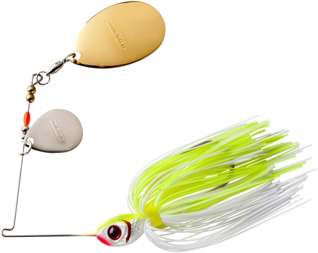 Booyah Colorado Indiana Spinnerbait Mustad Fishing Hook 3/8oz 1 Piece White Chartreuse