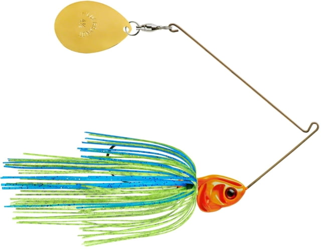 Booyah J.C. Covert Series Single Colorado Spinnerbait Fishing Hook 1/2oz 1 Piece Blue/Chartreuse/Orange